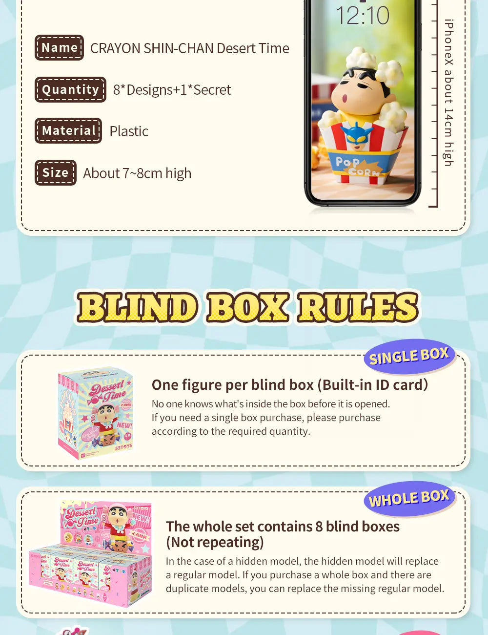 CRAYON SHIN-CHAN DESERT TIME - Mô hình Blind Box Hộp mù Shin Cậu Bé Bút Chì - 52TOYS