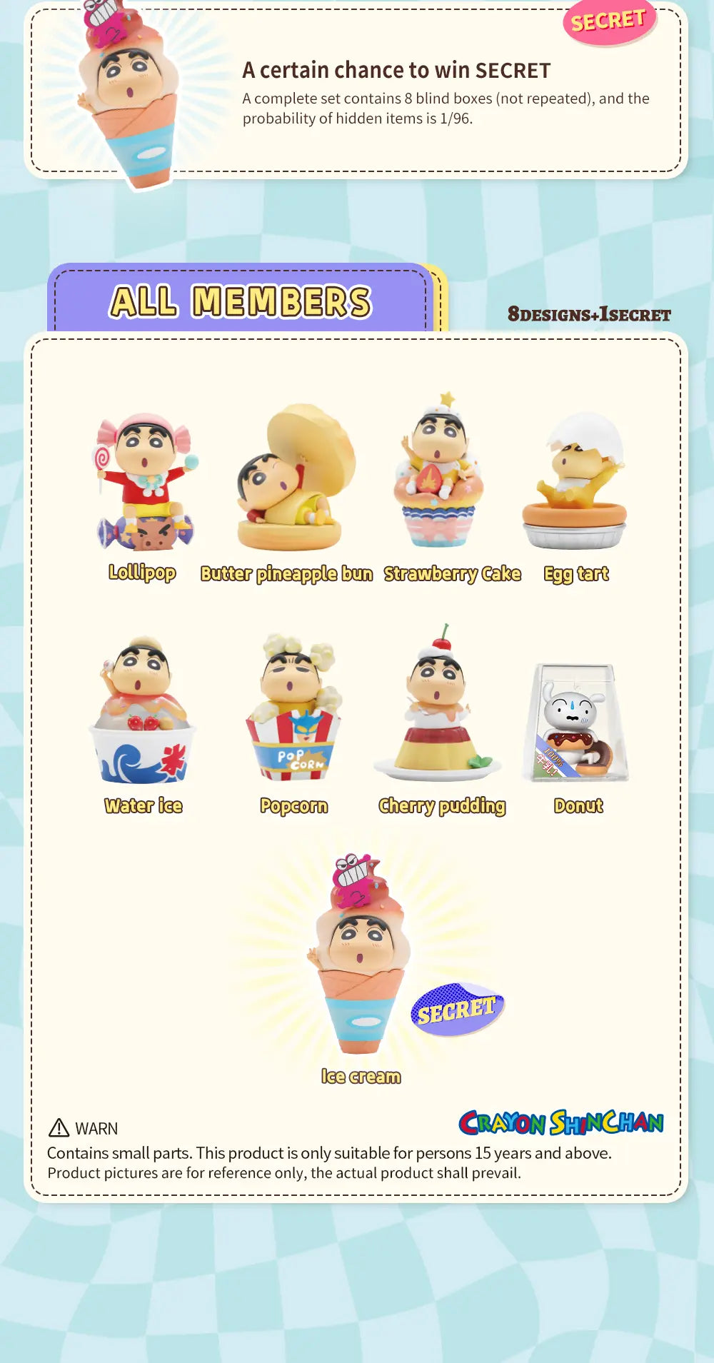 CRAYON SHIN-CHAN DESERT TIME - Mô hình Blind Box Hộp mù Shin Cậu Bé Bút Chì - 52TOYS