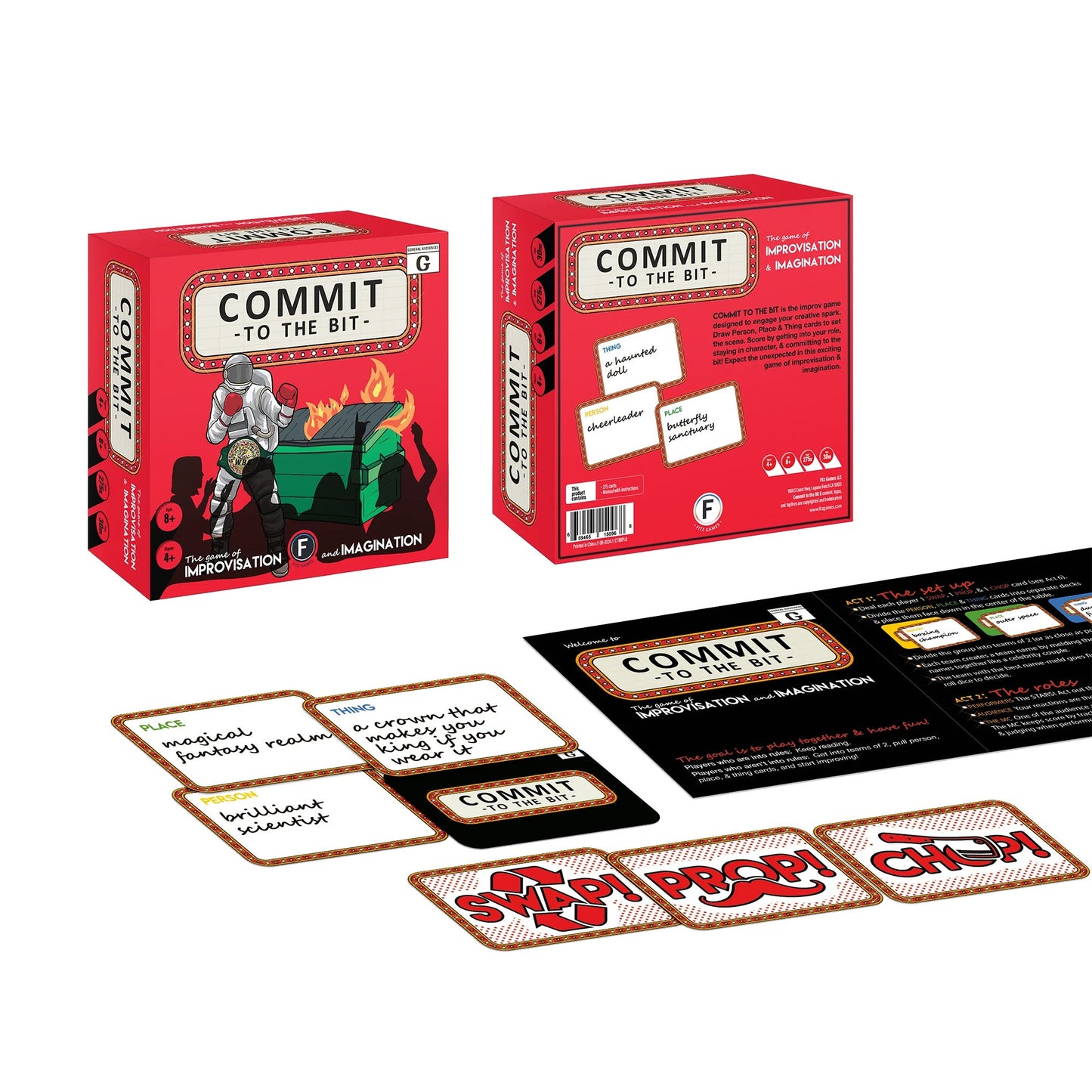 Commit to the Bit (G) - Board Game Tiệc Tùng Ứng Biến Hài Hước - Fitz Games