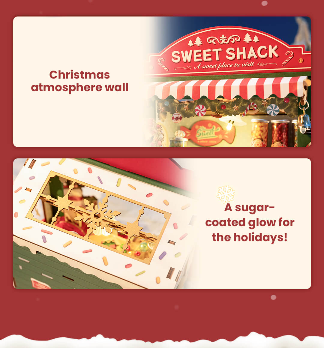 Rolife DIY Miniature House - Christmas Candy Stand DS043 - Mô hình nhà gỗ tí hon - Rolife