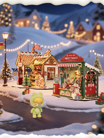 Rolife DIY Miniature House - Christmas Candy Stand DS043 - Mô hình nhà gỗ tí hon - Rolife
