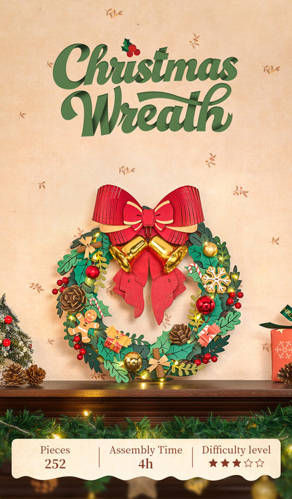 Rolife 3D Wooden Puzzle - Christmas Wreath TGL04 - Mô hình lắp ráp gỗ 3D trang trí Noel - Rolife