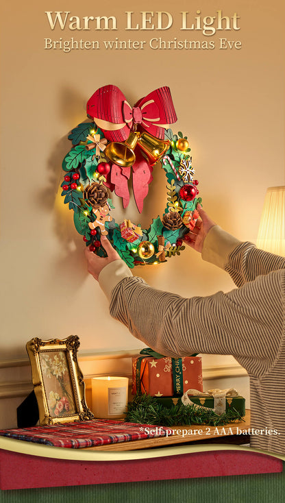 Rolife 3D Wooden Puzzle - Christmas Wreath TGL04 - Mô hình lắp ráp gỗ 3D trang trí Noel - Rolife