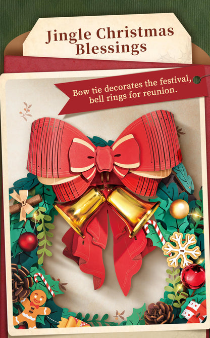 Rolife 3D Wooden Puzzle - Christmas Wreath TGL04 - Mô hình lắp ráp gỗ 3D trang trí Noel - Rolife