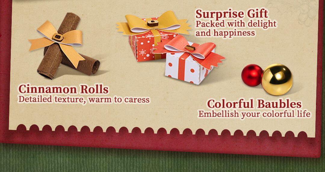 Rolife 3D Wooden Puzzle - Christmas Wreath TGL04 - Mô hình lắp ráp gỗ 3D trang trí Noel - Rolife