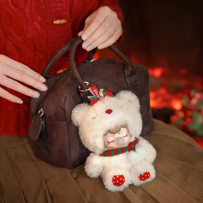 Rolife Christmas Bear Plush Pendant MN002 - Móc khóa gấu bông Giáng sinh - Rolife