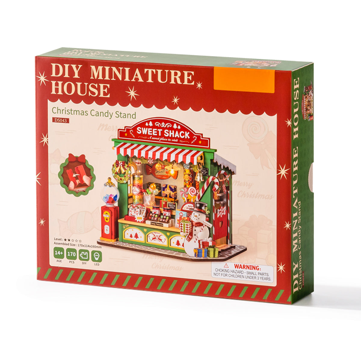 Rolife DIY Miniature House - Christmas Candy Stand DS043 - Mô hình nhà gỗ tí hon - Rolife