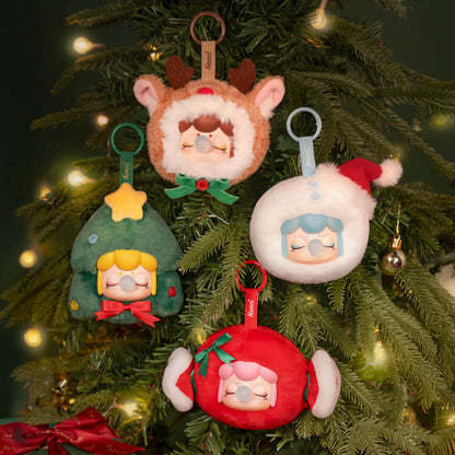 Nanci Christmas Gift Plush Pendant | Blind Box Set of 4 (80mm) - Mô hình móc khóa bông Giáng sinh - Rolife