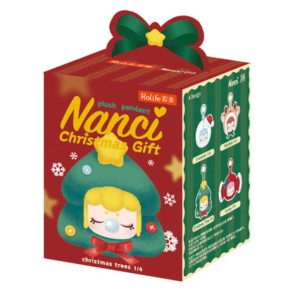 Nanci Christmas Gift Plush Pendant | Blind Box Set of 4 (80mm) - Mô hình móc khóa bông Giáng sinh - Rolife