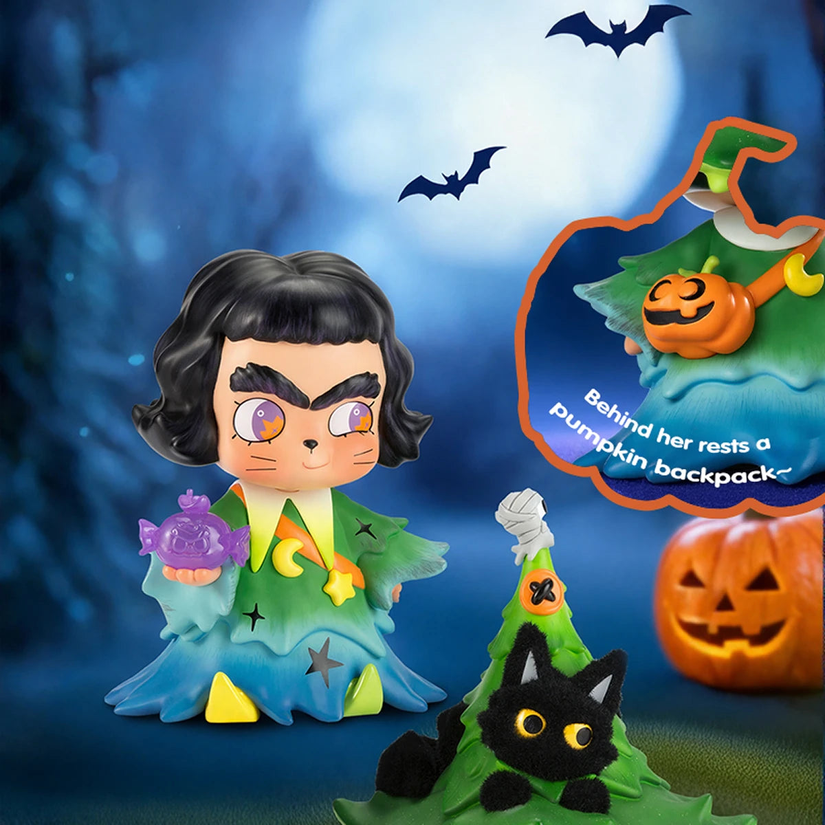 CICILU - THE WITCH AND BLACK CAT FIGURE - Mô hình nghệ thuật chính hãng - 52TOYS