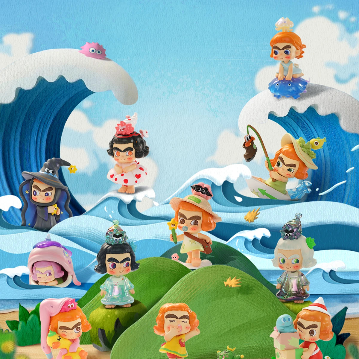 CICILU OCEAN MESSENGER - Mô hình Blind Box Plush Art Toy - 52TOYS