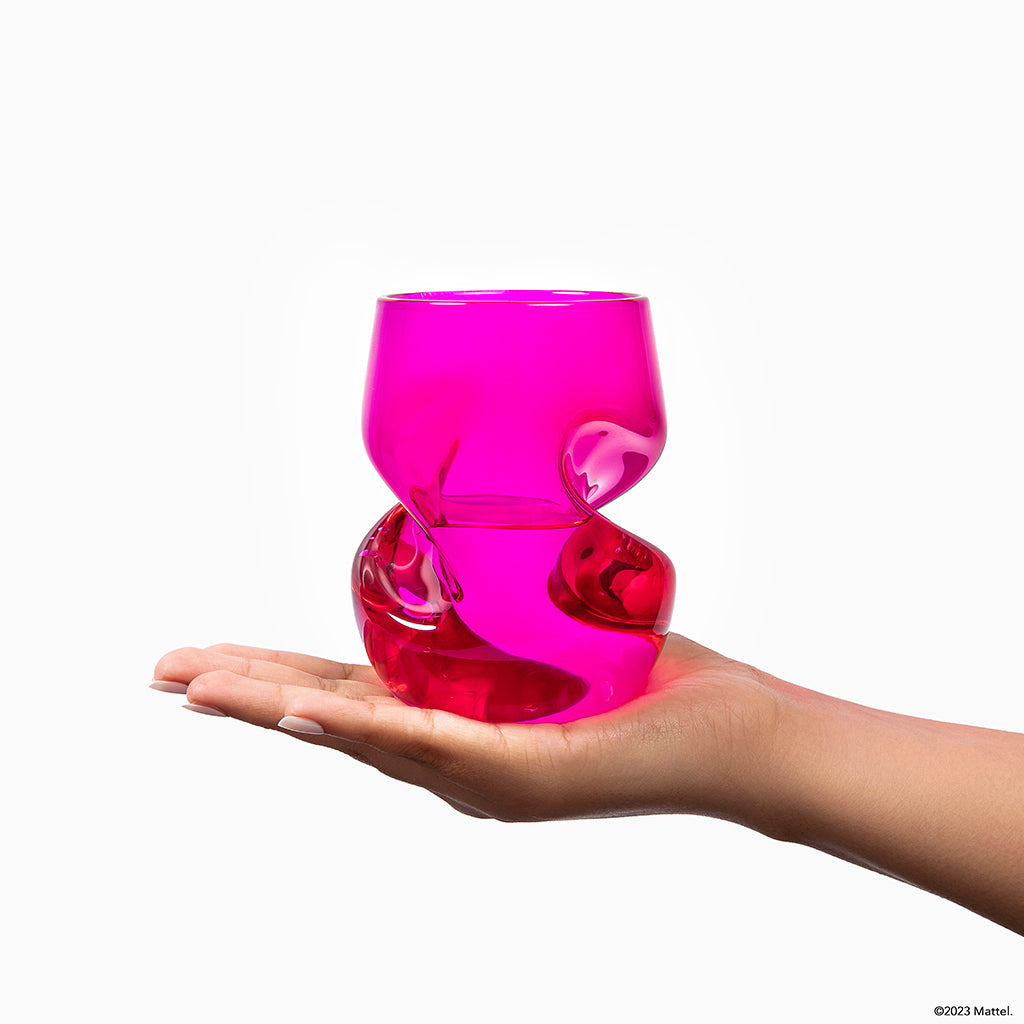 Barbie™ X Dragon Glassware® Stemless Wine Glasses | Bộ 2 Ly Rượu Vang Pha Lê Cao Cấp | Dragon Glassware
