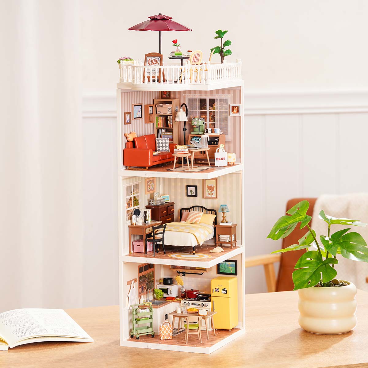 Rolife Super Creator Series - 3 in 1 I Shape - Mô hình nhà búp bê DIY - Rolife