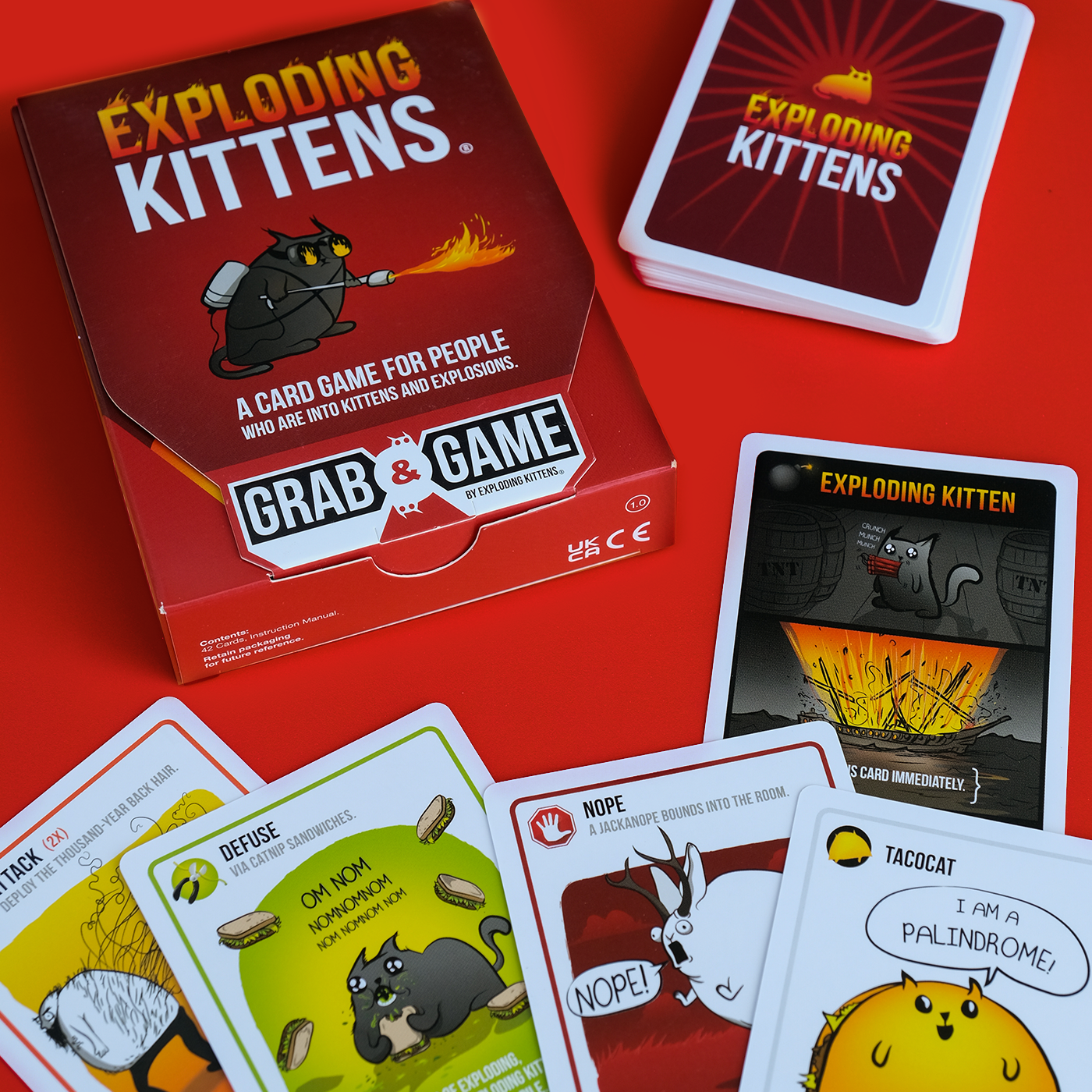 Exploding Kittens Original: Grab & Game Edition - Board Game Mèo Nổ Phiên Bản Bỏ Túi - Exploding Kittens