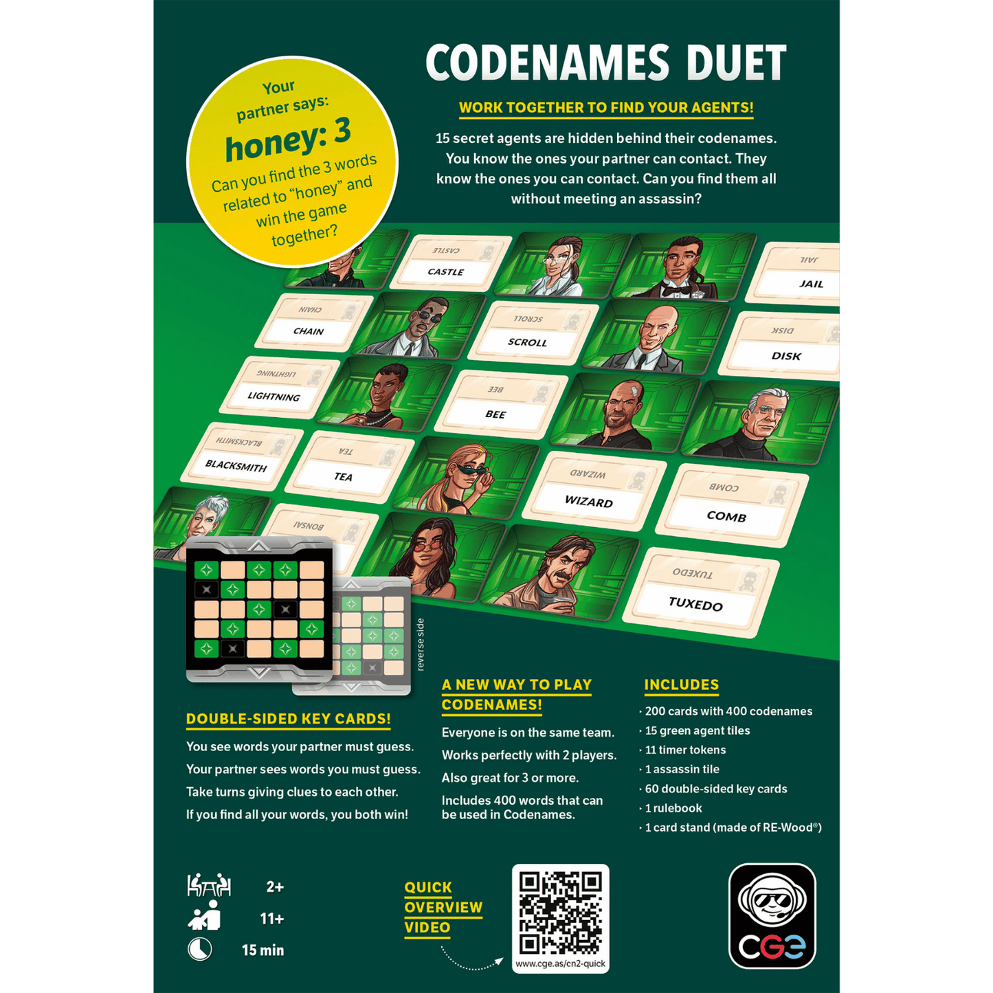 Codenames: Duet (2nd Edition) - Board Game Hợp Tác 2 Người - Czech Games Edition - Hình ảnh bổ sung 4