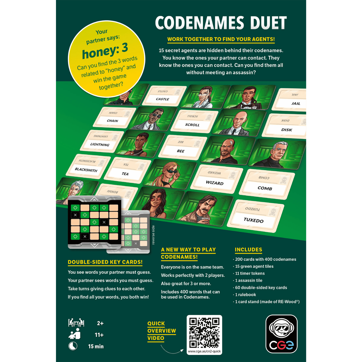 Codenames: Duet (2nd Edition) - Board Game Hợp Tác 2 Người - Czech Games Edition - Hình ảnh bổ sung 4
