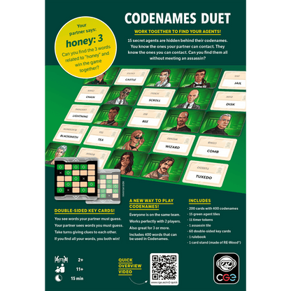 Codenames: Duet (2nd Edition) - Board Game Hợp Tác 2 Người - Czech Games Edition - Hình ảnh bổ sung 4