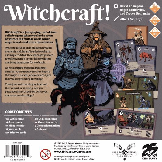 Witchcraft! - Board Game Thẻ Bài Chơi Đơn (Solitaire) - 25th Century Games