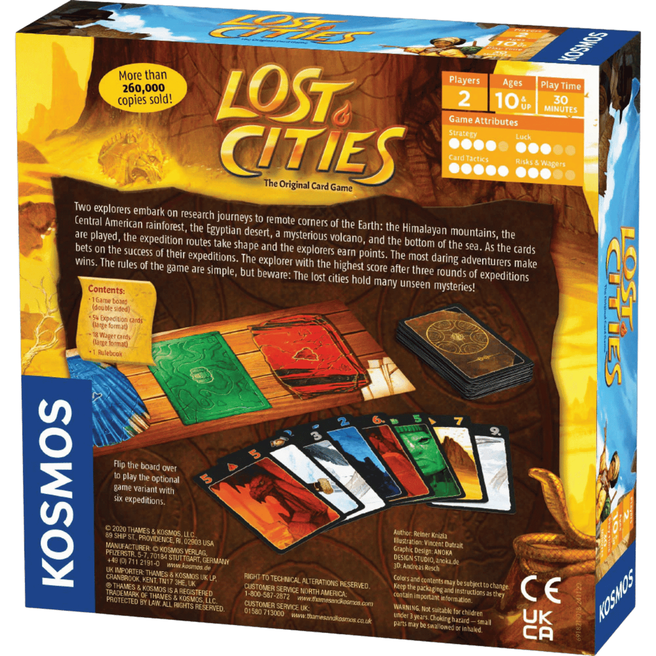 Lost Cities: The Card Game w/ 6th Expedition - Board Game Thẻ Bài Chiến Thuật - Thames & Kosmos - Góc nhìn khác 3