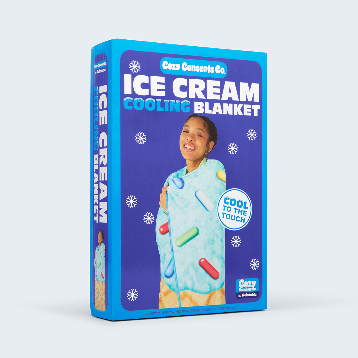 Cozy Concepts Co. Ice Cream Cooling Blanket - Chăn Làm Mát Mùa Hè Họa Tiết Kem - Relatable - Hình ảnh sản phẩm