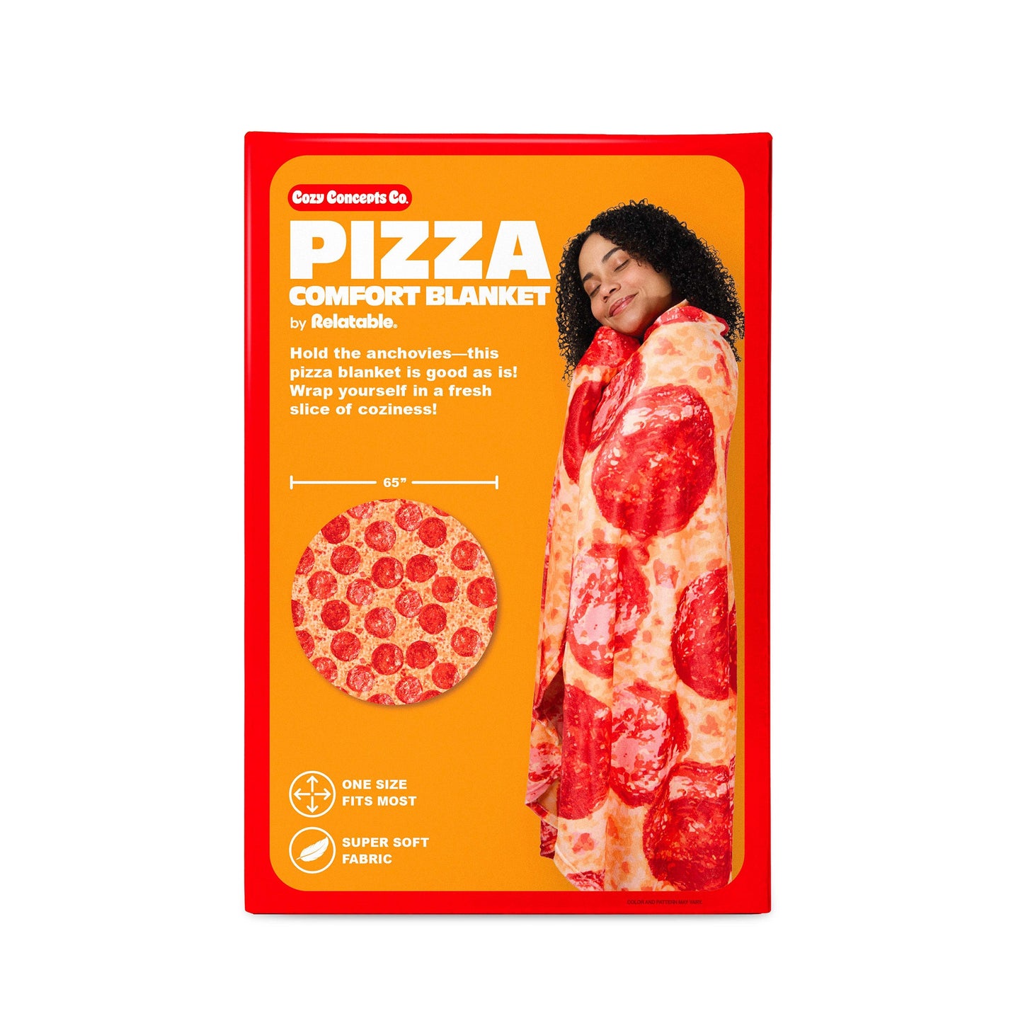 Pizza Comfort Blanket - Chăn Nỉ Hình Bánh Pizza Khổng Lồ - Relatable x Cozy Concepts Co. - Hình ảnh bổ sung 5