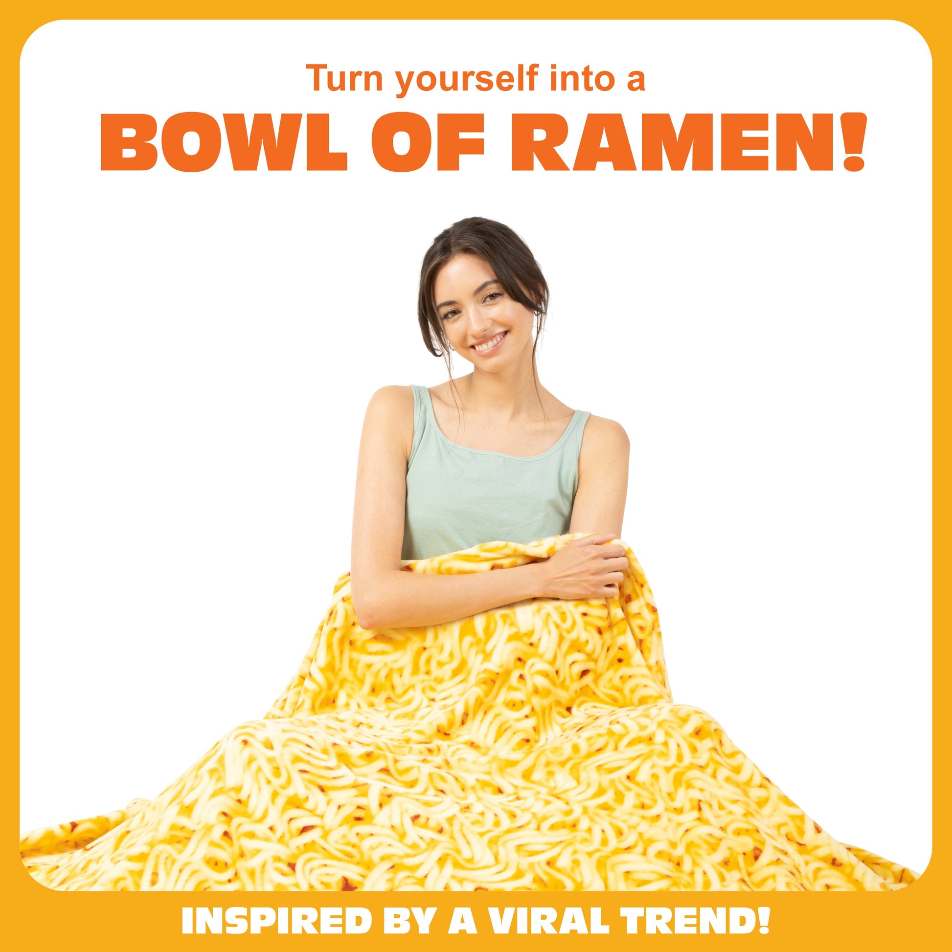 Ramen Comfort Blanket - Chăn Mền Hình Tô Mì Ramen Độc Đáo - Cozy Concepts Co. - Hình ảnh chi tiết 2