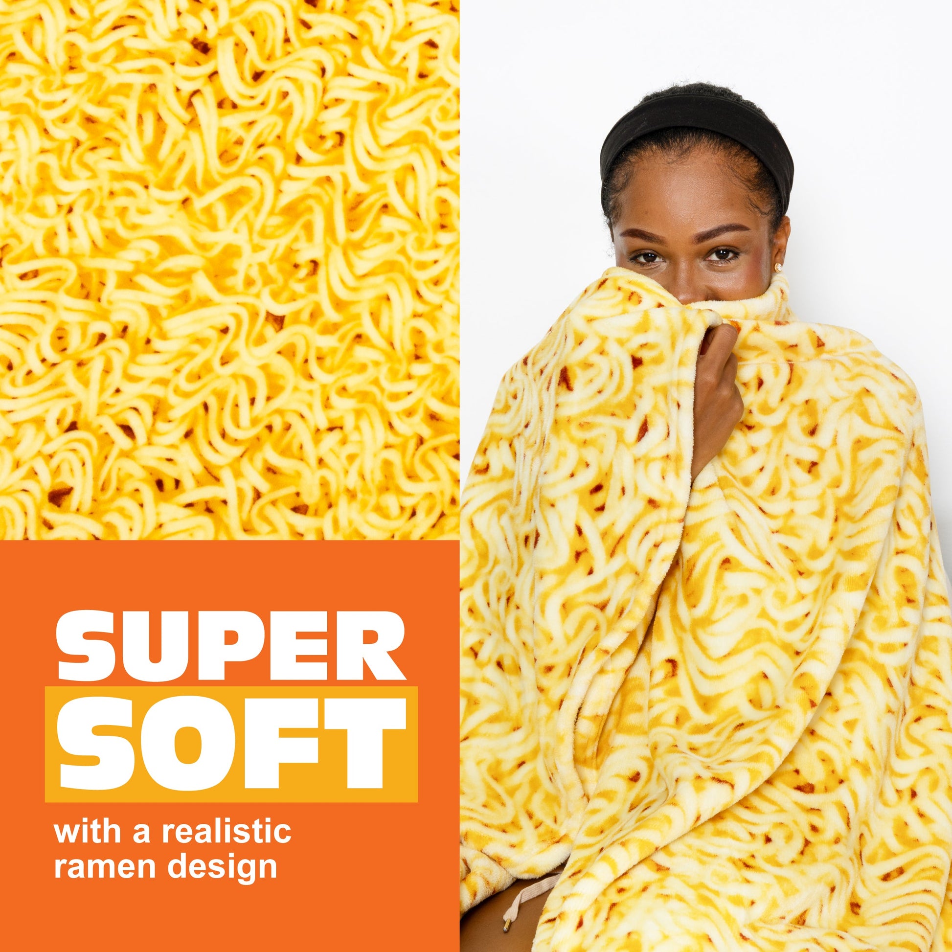 Ramen Comfort Blanket - Chăn Mền Hình Tô Mì Ramen Độc Đáo - Cozy Concepts Co. - Góc nhìn khác 3