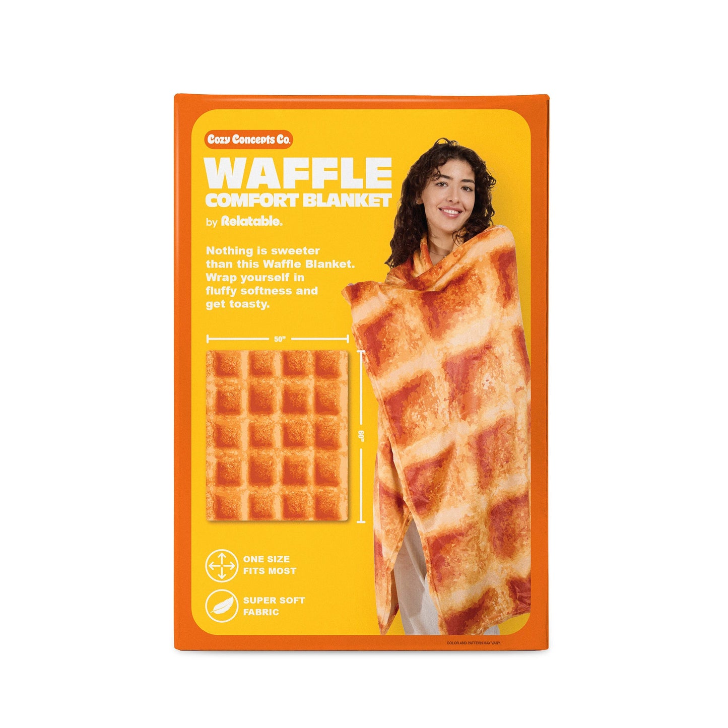 Waffle Throw Blanket - Chăn Ném Hình Bánh Waffle 65 Inch - Relatable - Hình ảnh chi tiết 2