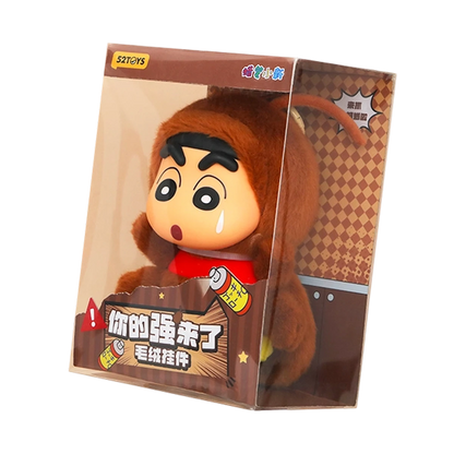 CRAYON SHINCHAN - HERE COMES YOUR JOHNNY PLUSH KEYCHAIN - Móc khóa bông Art Toy - 52TOYS