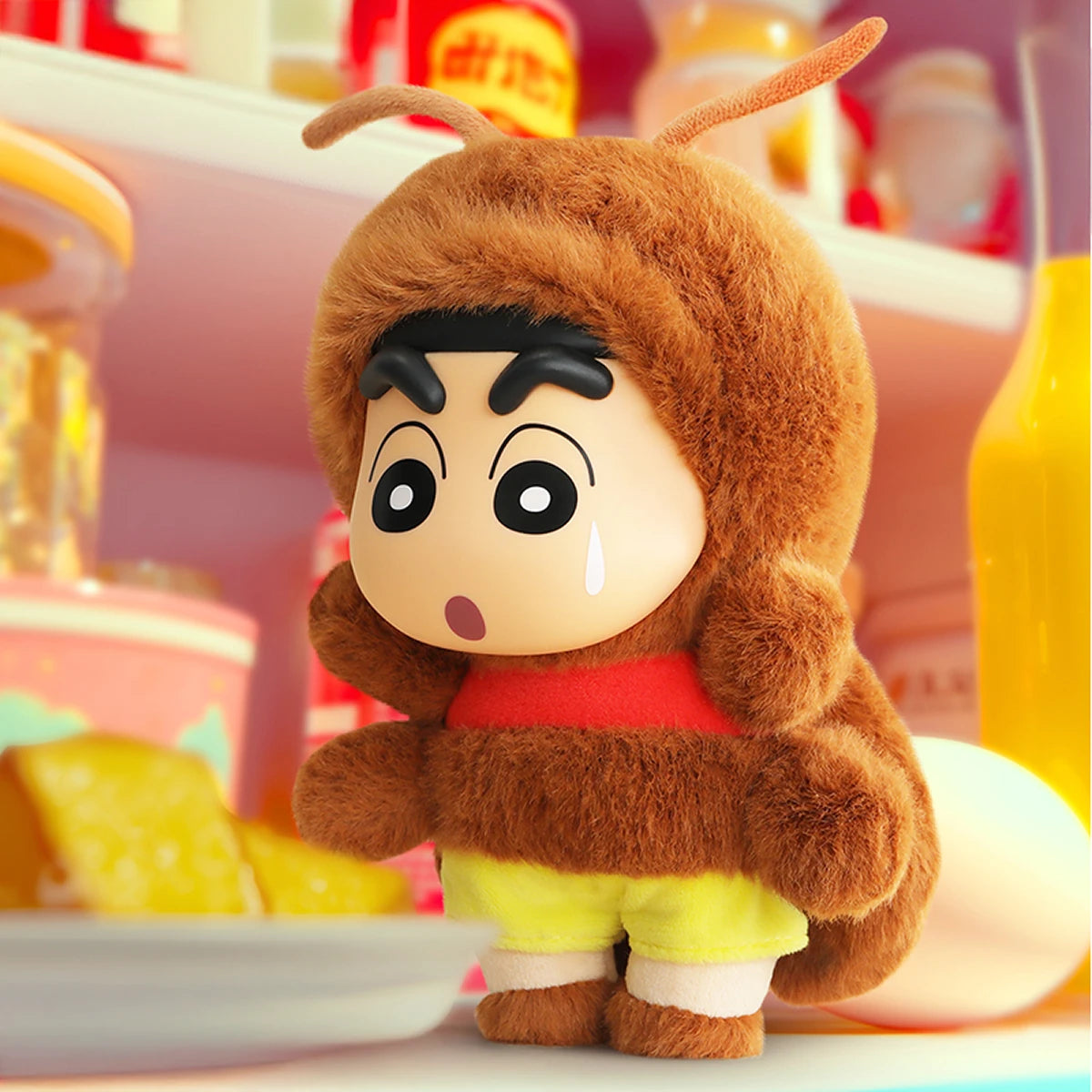 CRAYON SHINCHAN - HERE COMES YOUR JOHNNY PLUSH KEYCHAIN - Móc khóa bông Art Toy - 52TOYS