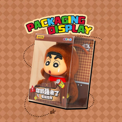 CRAYON SHINCHAN - HERE COMES YOUR JOHNNY PLUSH KEYCHAIN - Móc khóa bông Art Toy - 52TOYS