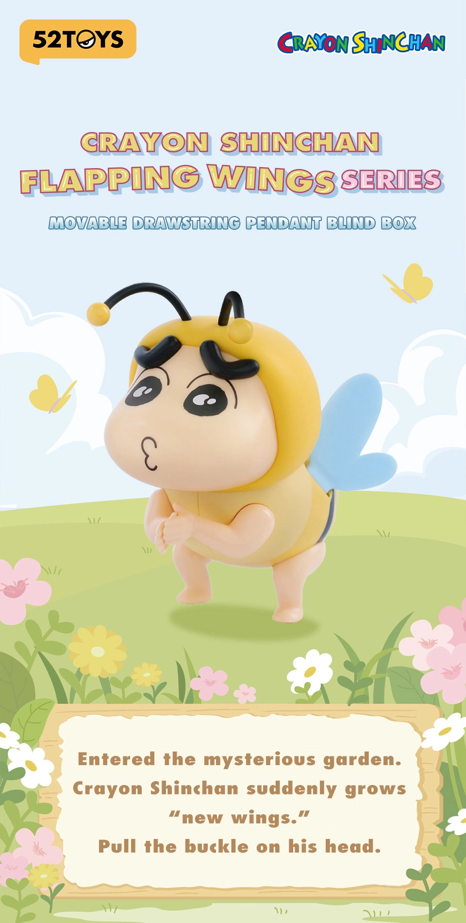 CRAYON SHINCHAN FLAPPING WINGS - Mô hình Blind Box Shin Cậu Bé Bút Chì - 52TOYS