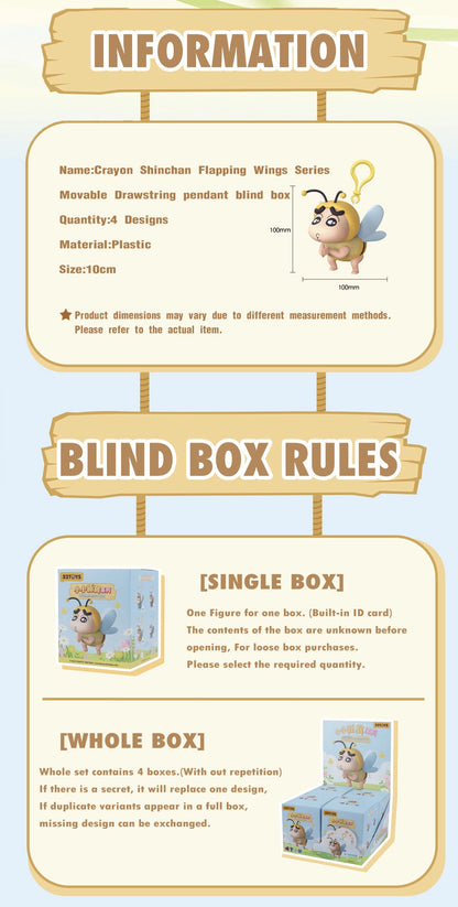 CRAYON SHINCHAN FLAPPING WINGS - Mô hình Blind Box Shin Cậu Bé Bút Chì - 52TOYS