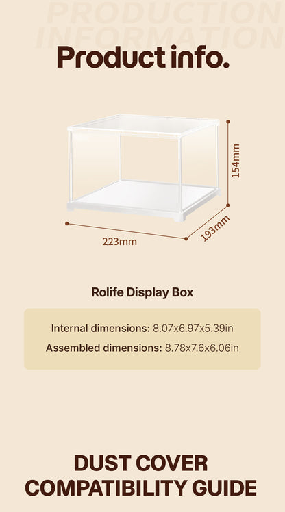 Rolife Acrylic Display Box Landscape Size S DF04L - Hộp trưng bày Acrylic chống bụi - Rolife