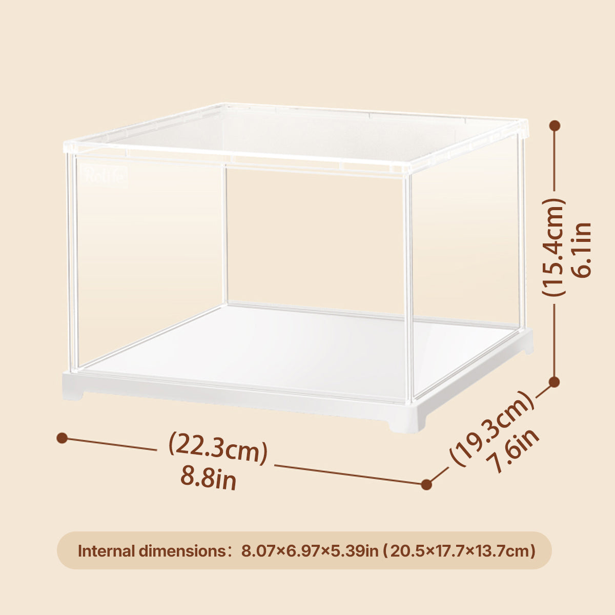 Rolife Acrylic Display Box Landscape Size S DF04L - Hộp trưng bày Acrylic chống bụi - Rolife