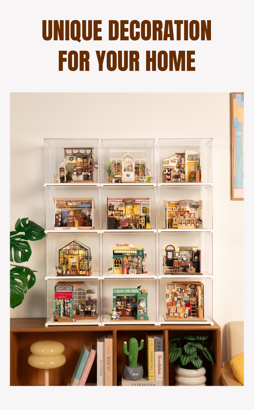 Rolife Corner Bookstore Miniature House (DG164) - Mô hình nhà gỗ DIY Tiệm sách - Rolife