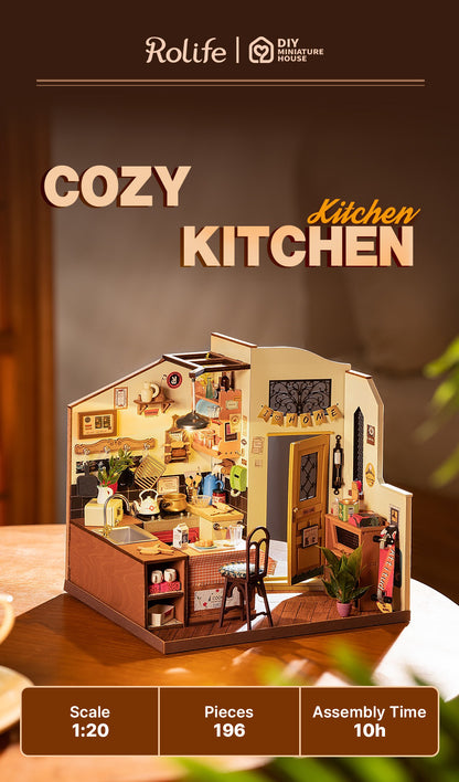 Rolife DIY Miniature House - Cozy Kitchen DG159 - Mô hình nhà gỗ tí hon DIY - Rolife DG159