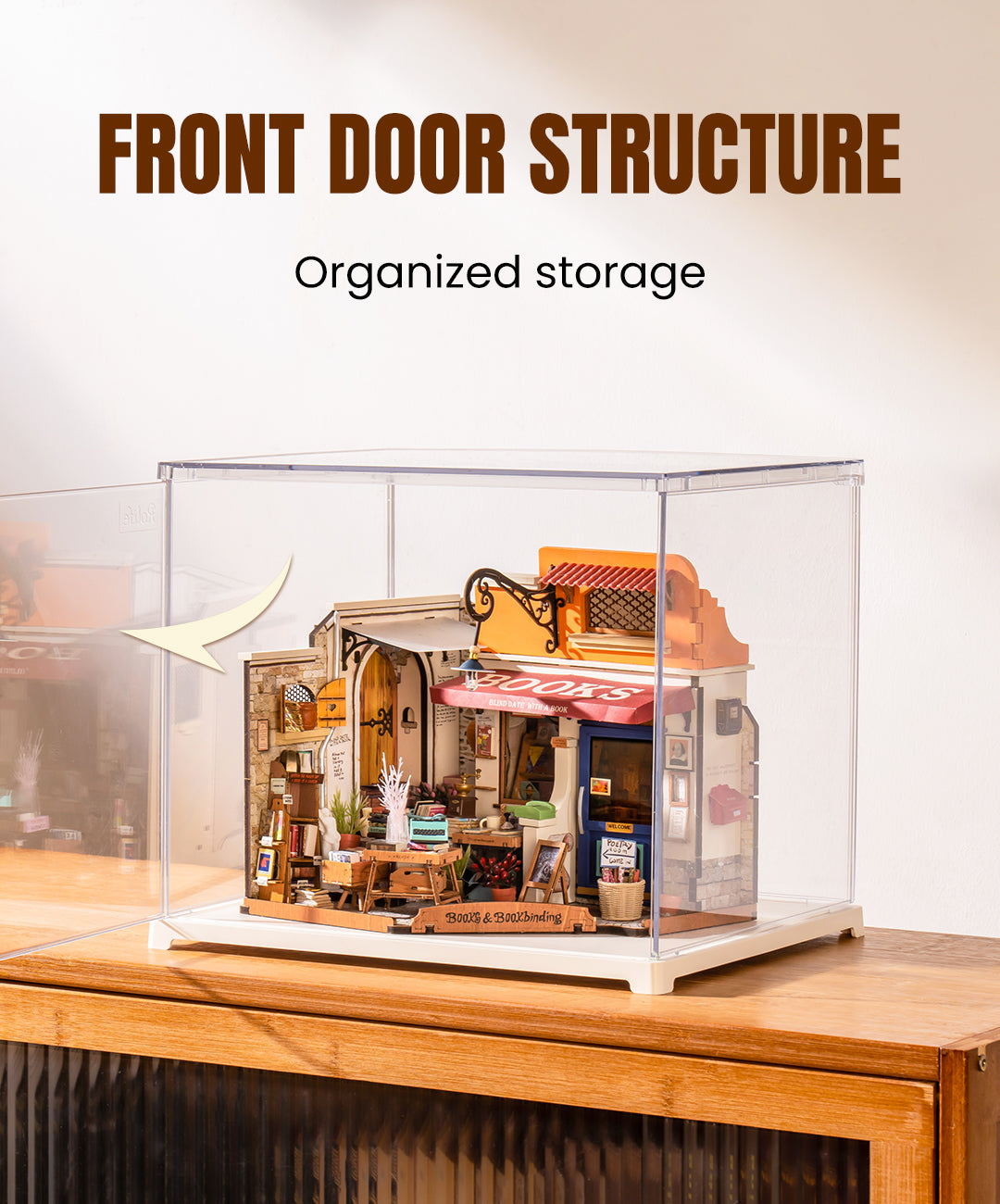 Rolife Corner Bookstore Miniature House (DG164) - Mô hình nhà gỗ DIY Tiệm sách - Rolife