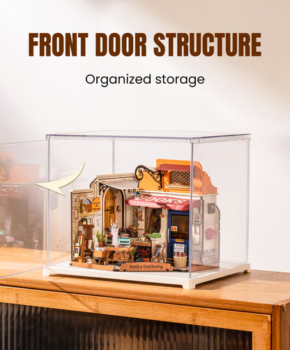 Rolife Corner Bookstore Miniature House (DG164) - Mô hình nhà gỗ DIY Tiệm sách - Rolife