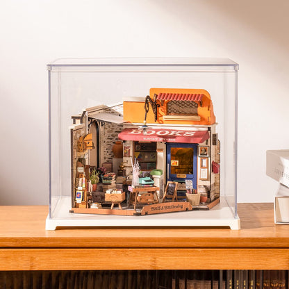 Rolife Corner Bookstore Miniature House (DG164) - Mô hình nhà gỗ DIY Tiệm sách - Rolife