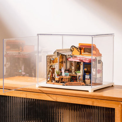 Rolife Corner Bookstore Miniature House (DG164) - Mô hình nhà gỗ DIY Tiệm sách - Rolife