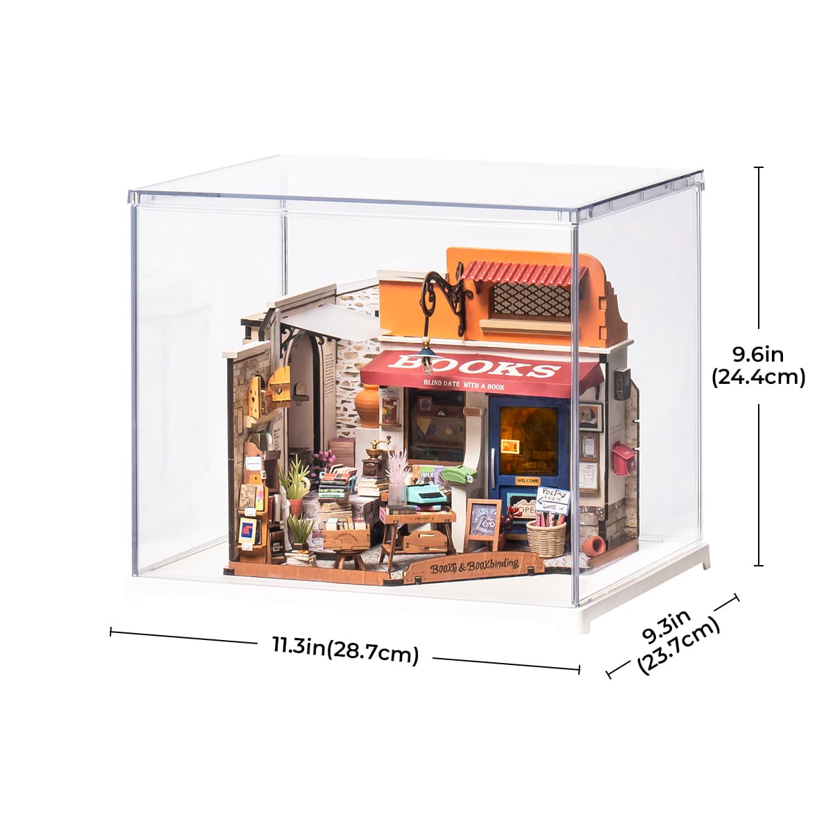 Rolife Corner Bookstore Miniature House (DG164) - Mô hình nhà gỗ DIY Tiệm sách - Rolife