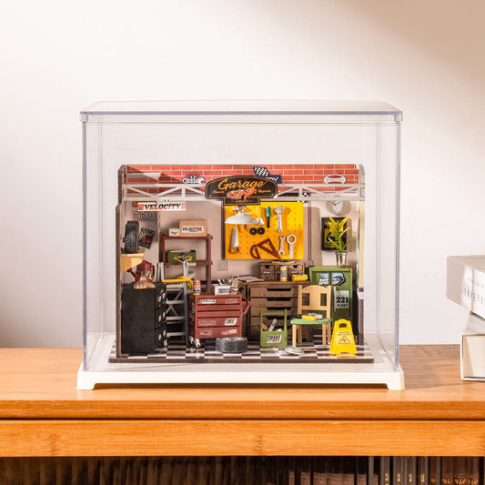 Rolife Garage Workshop DG165 with Display Box DF03L - Mô hình nhà gỗ tí hon - Rolife