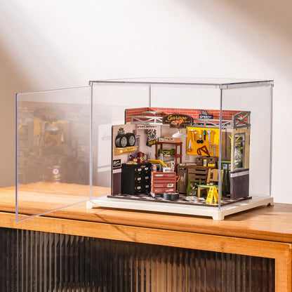 Rolife Garage Workshop DG165 with Display Box DF03L - Mô hình nhà gỗ tí hon - Rolife
