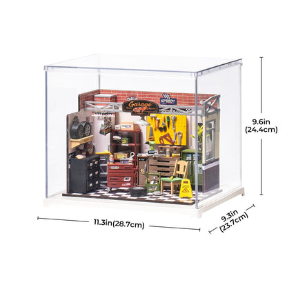 Rolife Garage Workshop DG165 with Display Box DF03L - Mô hình nhà gỗ tí hon - Rolife