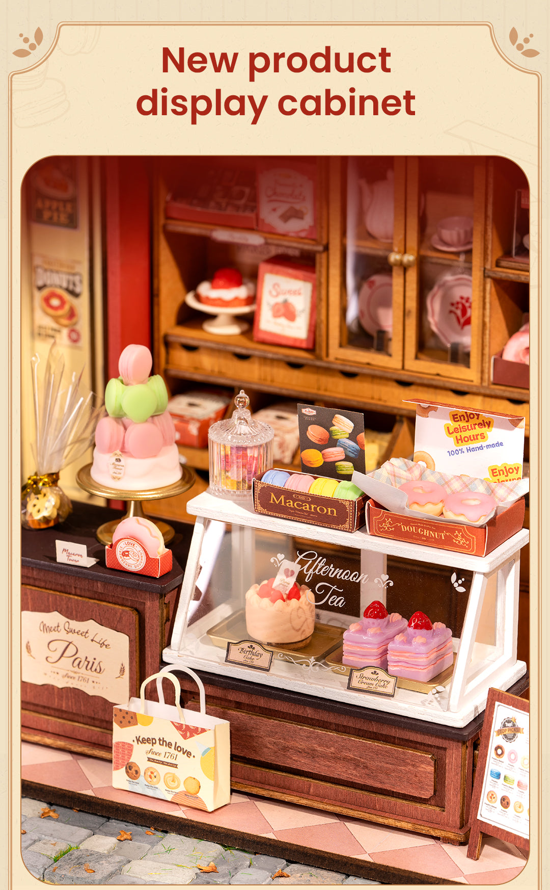 Rolife DIY Miniature House - Honey Dessert Talk DG168 - Mô hình tiệm bánh ngọt Pháp thu nhỏ - Rolife