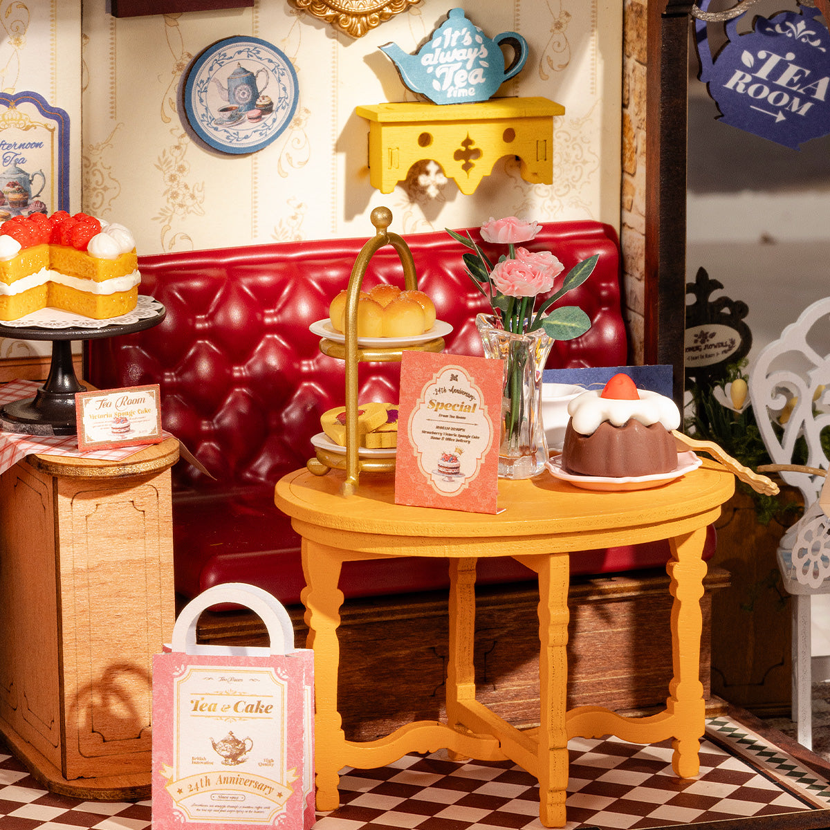 Rolife Leisure Time Tea Room DIY Miniature House DG171 - Mô hình nhà gỗ tí hon tự lắp ráp - Rolife