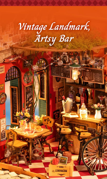 Rolife Cheers Bar & Dining DIY Miniature House DG173 - Mô hình nhà gỗ tí hon tự lắp ráp - Rolife
