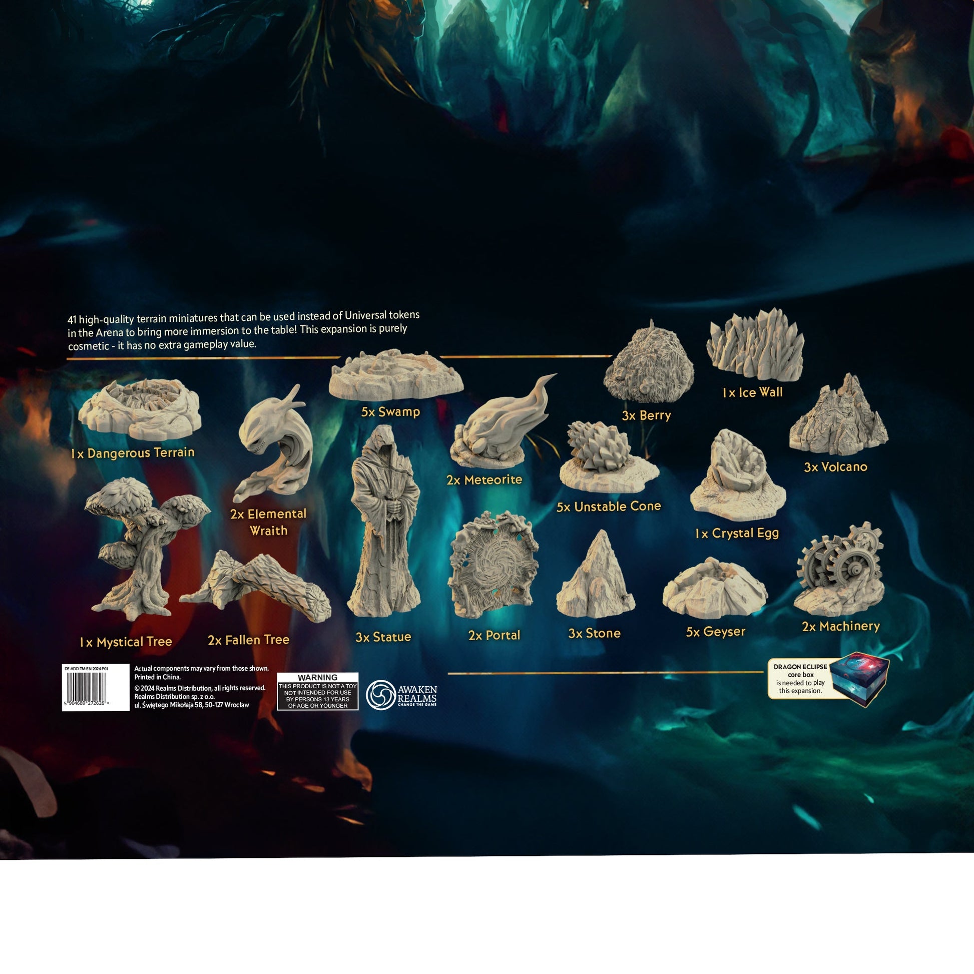 Dragon Eclipse Terrains - Mô hình địa hình 3D Board Game - Awaken Realms - Hình ảnh chi tiết 2