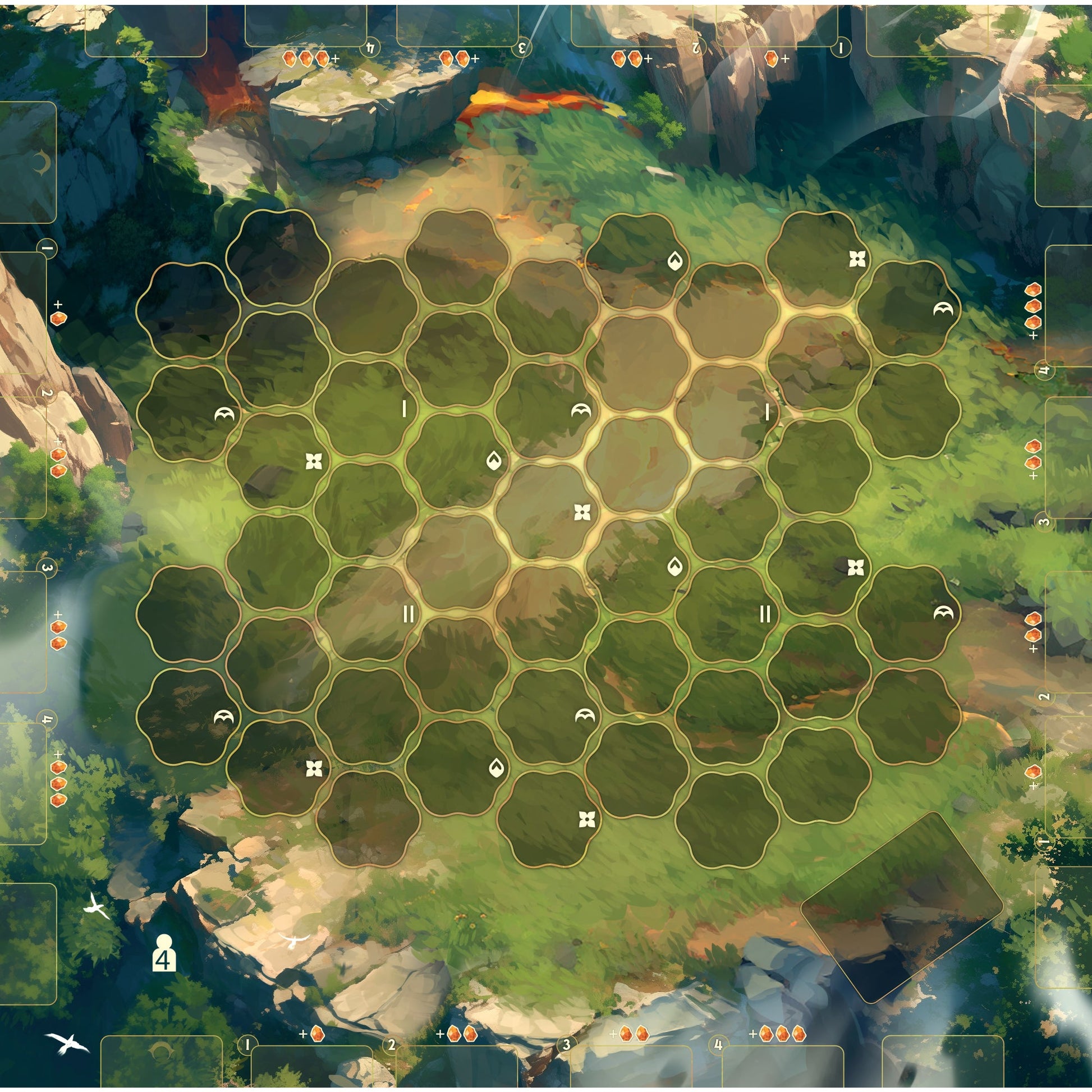 Dragon Eclipse - Untamed Arena Playmat (PVP) - Thảm chơi Board Game cao cấp - Awaken Realms - Hình ảnh sản phẩm
